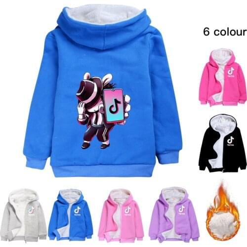 TIK TOK Fashion Children Hoodies Boys Clothing Girls Sweatshirts warm Tops Kids Clothes