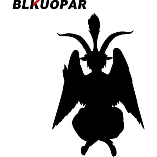 BLKUOPAR for Baphomet Silhouette Car Stickers Sunscreen Fashionable Decals Vinyl Material Motorcycle Helmet Decor Car Styling