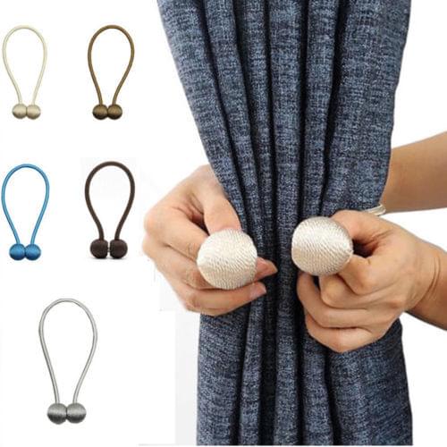 2019 New Magnetic Pearl Ball Curtain Tiebacks Tie Backs Holdbacks Buckle Clips Accessory Curtain Tieback