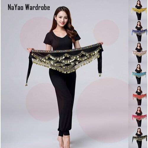 2020 New Sequins Tassel belly dance scarf Women belly dance clothes Accessories Lady belly dance Waist Chain Belt YD008