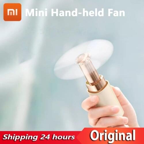 New YOUPIN Baseus Mini Handheld Fan Portable Small Fans Low Noise Foldable Lipstick Styling Fan For Out Travel Office Dormroom