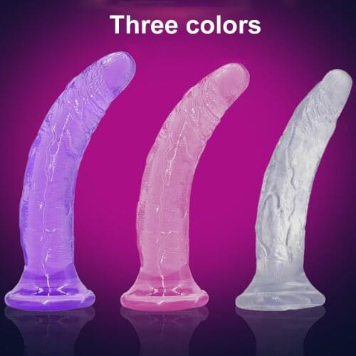 Translucent Soft Jelly Big Dildo Realistic Fake Dick Penis Butt Plug Sex Toys For Woman Men Vagina Anal Massage For Adult