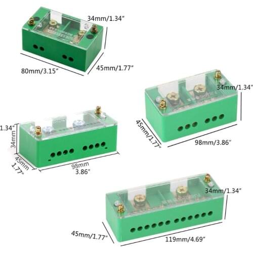 Unipolar Splitter Junction Box Retardant Metering Cabinet Wire Terminal Block
