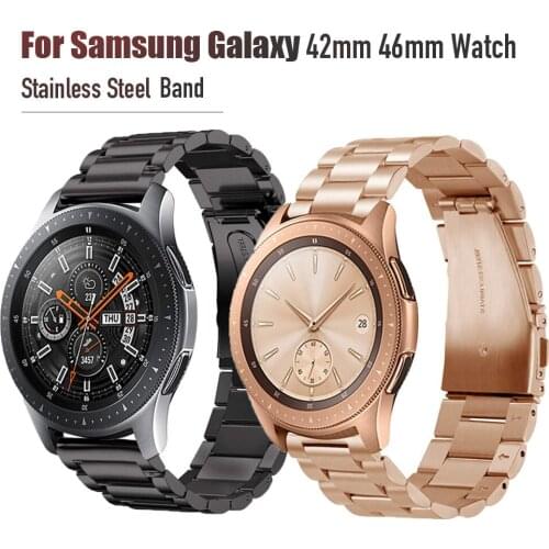 Gear S3/Galaxy Watch 42mm 46mm watch Band,20mm 22mm Stainless Steel Strap Bands for Samsung Galaxy 42mm 46mm Gear S3 Smartwatch