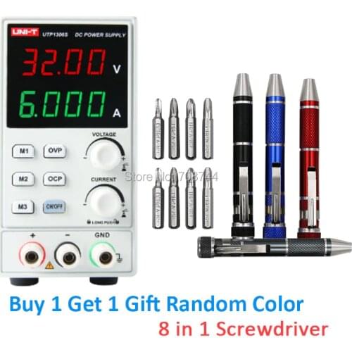 UNI-T UTP1306S Adjustable DC Power Supply Single AC 32V/6A 4Bits 220V input OVP