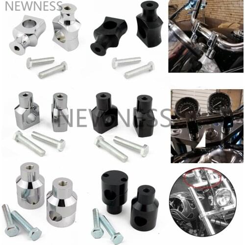 25mm 1" Handlebar Riser Mounts Clamp Universal Motorcycle For Harley Sportster Iron XL 883 1200 883N Suzuki Boulevard M109R