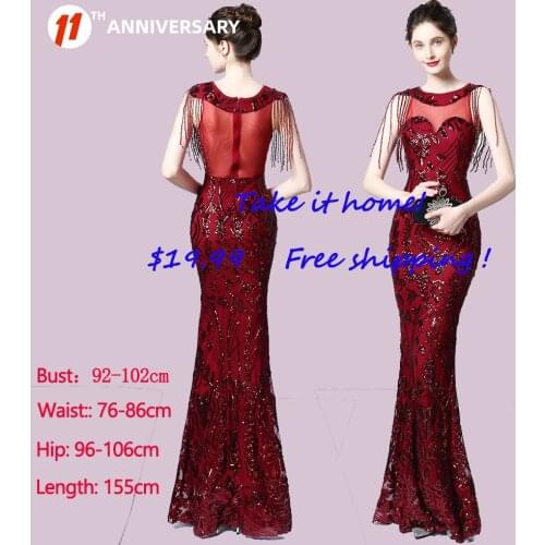 XUCTHHC Big Discount Evening Dresses Black Friday Brand Lowest Price Prom Gowns Long Formal Dress For Women Party Robe Vestidoes