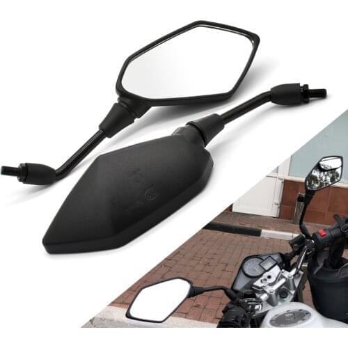 1 Pair Motorcycle Rear View Mirror For yamaha mt 07 r3 mt 09 yz250f wr250f Suzuki Hayabusa DR-Z400SM 10mm 8mm Side Convex Mirror