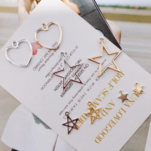 10 pieces / lot Love star for Jewelry Accessories diy jewelry earring making