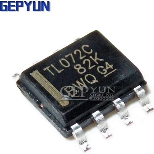 10PCS TL072CDR TL072C SOP8 SOP TL072 SMD LOW-NOISE JFET-INPUT OPERATIONAL AMPLIFIERS Gepyun