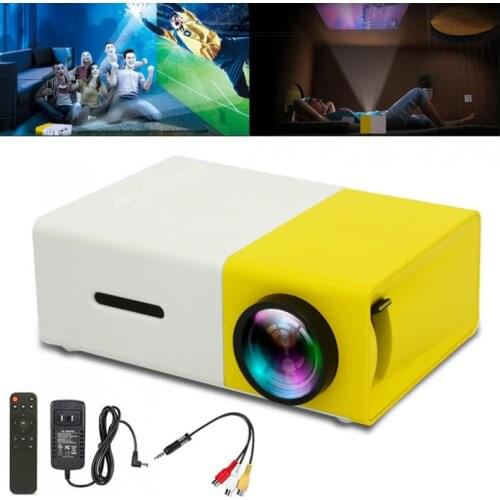 10W-24W YG300 Universal 60 Inch HD Portable Mini LED Pocket Projector for Home and Entertainment