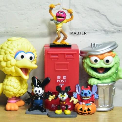 2PCS 4cm Exquisitely Aymo cartoon doll model ornaments DIY desktop ornaments collection holiday gifts