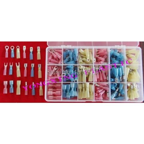 230 piece assortment heat shrink terminal block from 22-10AWG(0.5-6.0mm Square) connector box package