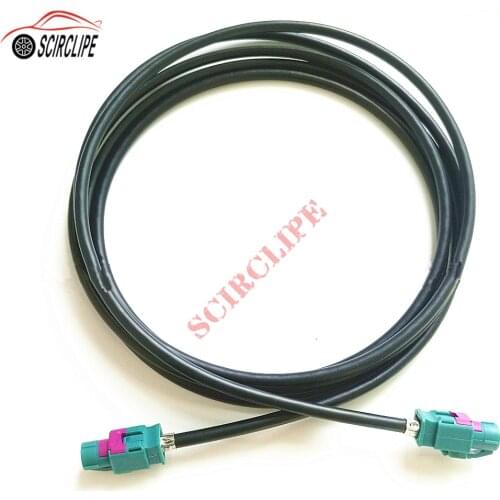 5m Long Car HSD Rear View RGB Video Fakra A LVDS Connetor Female Jack to Female Jack Pigtail Cable 6 meter for BMW