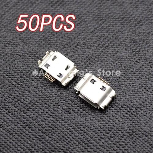 50pcs Micro USB Jack Connector Female 7 pin Charging Socket For samsung I9000 S8000 S5630C S5620 S5660 I8910 I9003 I9008 I9020