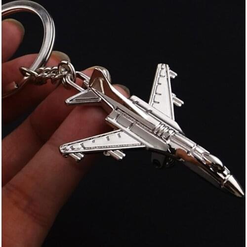 1pc Model aircraft keychain airplane model key rings Fighter model keychain Keyring Key Chain Key Fob Holder Model lovers Gift
