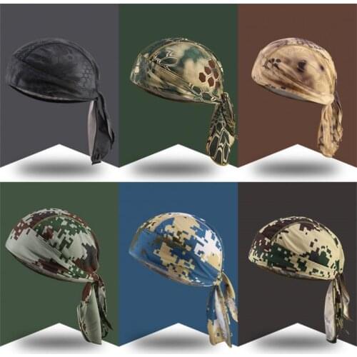 Men Quick-dry Pirate Cap MTB Riding Headscarf Women Outdoor Sport Cycle Bandanas Running Headband Anti Sweat Hat Scarf