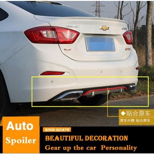 For 2017 2018 2019 Chevrolet Cruze Rear Bumper Diffuser Bumpers Protector For New Cruze Body kit bumper rear lip rear spoiler