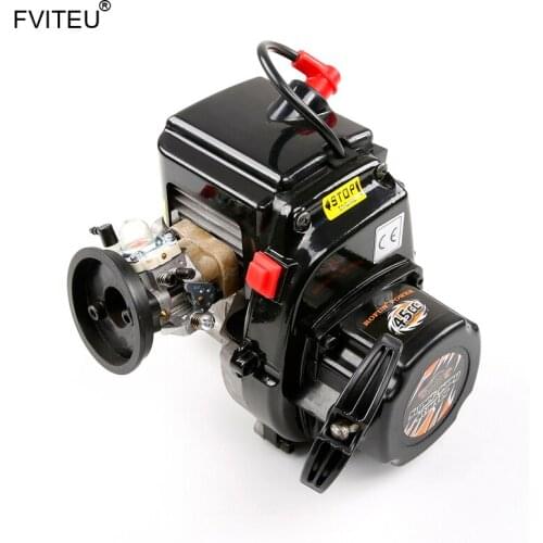 FVITEU 45CC 4 bolts Engine with Walbro1107 carb and NGK spark plug for Losi 5ive-t Rovan LT
