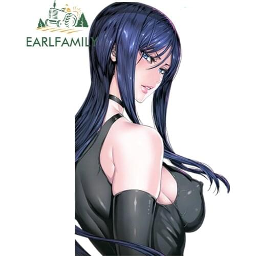 EARLFAMILY 13cm 3D Car Stickers Hot Girl Anime Prison School - Kurihara Mari Render Rear Windshield Decal Car Styling JDM