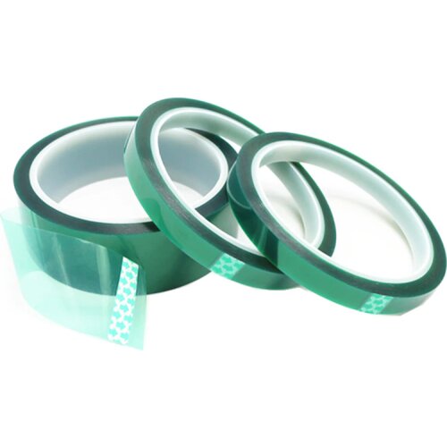 Green PET Tape Heat-resistant PET High Temperature Masking Shielding Tape for PCB Solder Plating Insulation Protection 33M