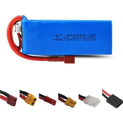 7.4V 3000mAh Lipo Battery T/JST/XT60 Plug For Wltoy 144001 Remote control toy Car Spare Parts 7.4V 2S high capacity battery