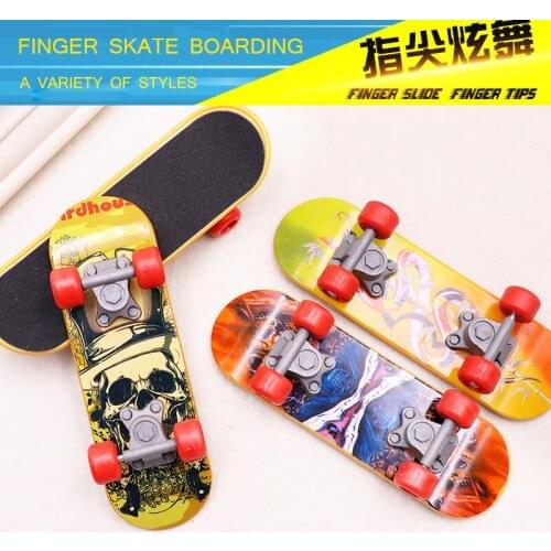 Fingertips Scooter PVC Mini Finger Board Fingerboard Skate Boarding Toys Cute Party Favor Kids Children Kid Toys Christmas Gift