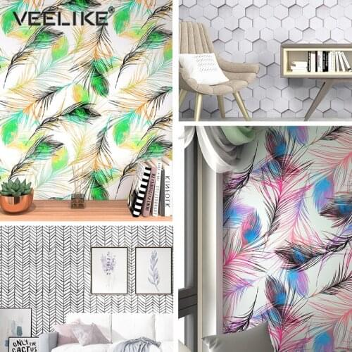 Fresh Style Pastoral Floral Wallpaper Self Adhesive Wall Sticker Waterproof Living Room Dessert Shop Decoration Decal Home Decor