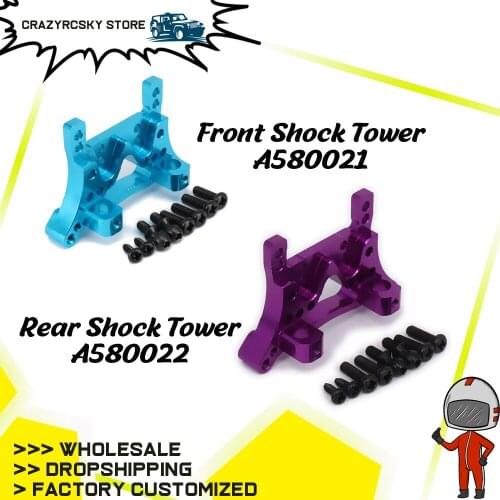 Front/Rear Shock Tower Shock Absorber Plate For Rc Model Car 1/18 Wltoys a959 a969 a979 k929 Hop-Up Parts Alloy A580021 A580022
