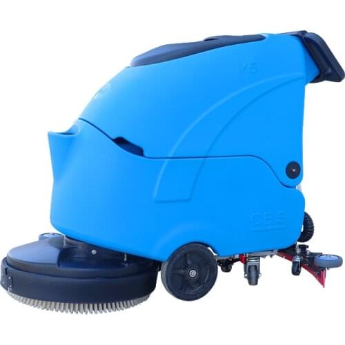 Industrial wireless power single disc cordless auto electronic floor scrubber cleaning drier machine