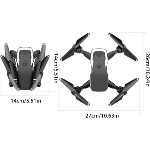 4K/1080P S60 Dual Camera Folding RC Drone Headless Mode Fixed Height Unmanned Aerial Vehicle Aerial Photography Quadcopter Plane