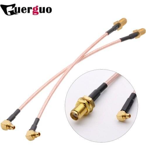 SMA Female to MMCX Male Right Angle with Pigtail Cable RG316 15cm 6" RF-Converter