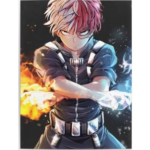 Todoroki Japanese Anime Wall Art Canvas Painting Nordic Posters And Prints Wall Pictures For Living Kids Home Decoration