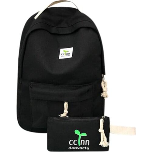 20# Women Canvas Backpacks Waterproof School Travel Bags For Teenagers Girls Laptop Backpacks Patchwork Backpack With Pencil Bag