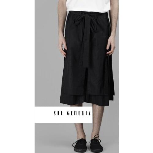 27-44 2017 Mens clothing fashion GD dj Hair Stylist Multilayer irregular skirt pants wide leg pants plus size singer costumes