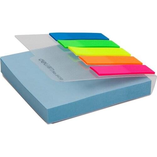 3PCS/LOT Deli 6410 Self adhesive Memo pads writing pads Memo papers 100 sheets 70x70 mm add 100 color mark labels