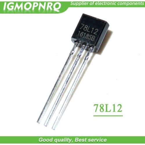 50pcs free shipping 78L12 L78L12 TO-92 Voltage Regulators 12V 0.1A Positive new original