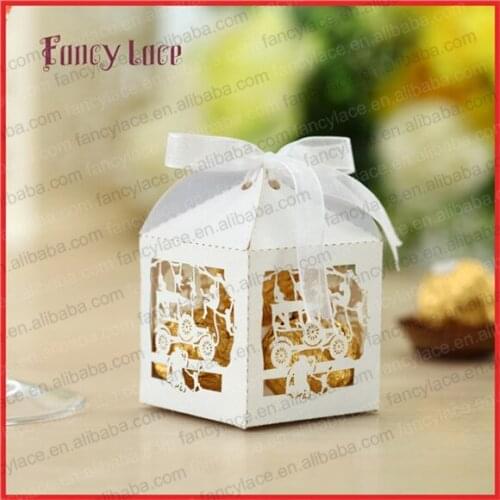 50pcs Laser Family Gathering Candy Packing Box Customized For Gift Bags Chocolate Boxes Party Decoration Supplies Free Shipping