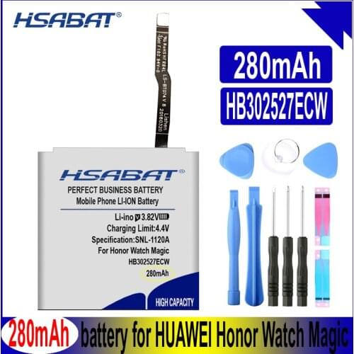 HSABAT HB302527ECW 280mAh Battery for Huawei Honor Watch Magic Smart watch Batteries