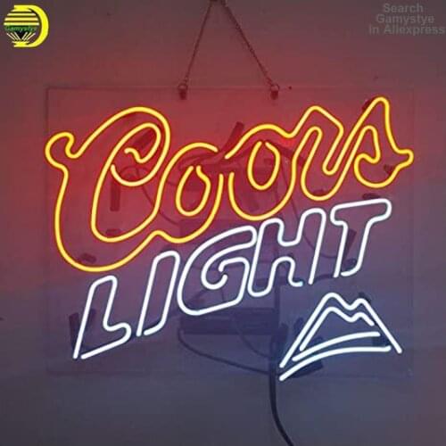 Coors Light Bowling Neon Sign Deer Neon Light Sign Beer Lamp Neon Beer Bar Sign Inside Room Decor Wall Light