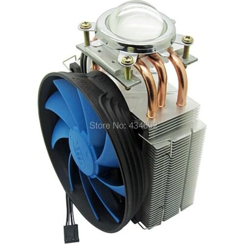 DIY High Power 100W LED Heatsink Fan + 44.5mm LED LENS Reflector Holder Kit For Refletor De Led 50W 80W 100W LED Light
