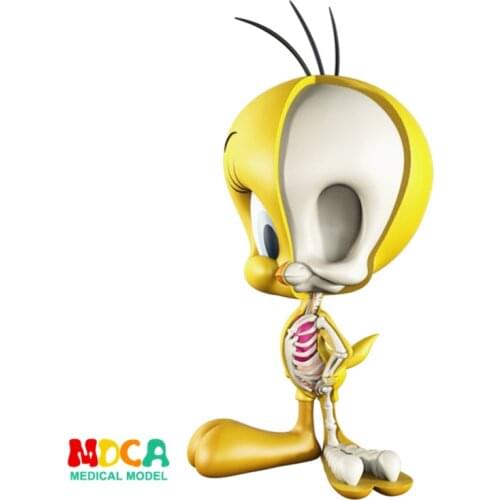 Emerald Canary 4D XXRAY master Mighty Jaxx Jason Freeny anatomy Cartoon ornament