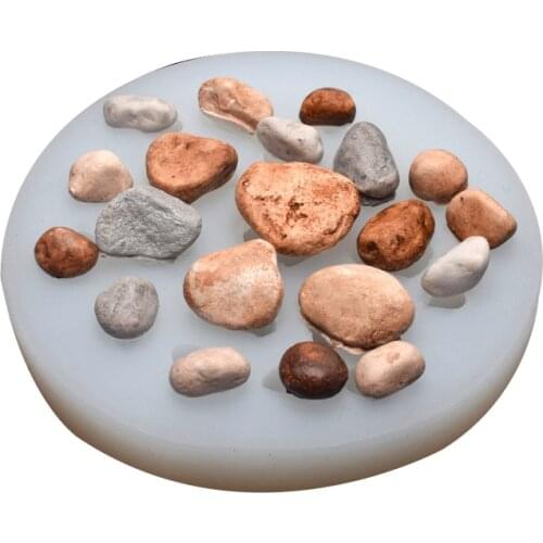 Stone silica gel mold chocolate sugar cake decoration baking tools crafts resin mold silicone molds