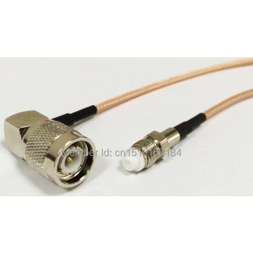 New Modem Coaxial Cable TNC Male Plug Right Angle Connector Switch FME Female Jack Connector RG316 Cable 15CM 6" Adapter
