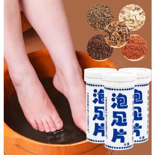 6pc/Bottle Fungal Nail Treatment Detox Foot Soak Long-Term Relief Athletes Foot Skin Cracking Psoriasis Peeling Foot Care Cream