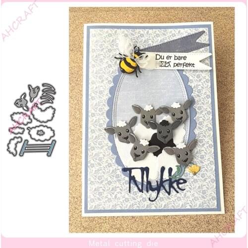 Little Cotton Sheep Metal Cutting Dies for DIY Scrapbooking Photo Album Decorative Embossing PaperCard Crafts Die2021