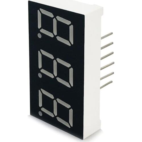 MCIGICM 100pcs Common Anode 3 Bit digital Tube 0.4" 0.4in. Red LED Display 7 segmentos LED Digital tube