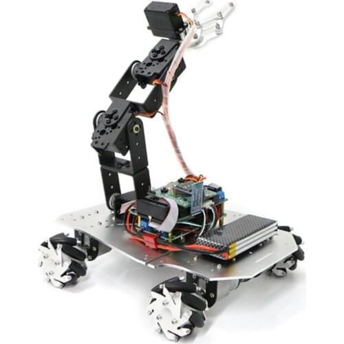 Mecanum Wheel Bluetooth Robot Car Chassis + Mechanical Robotic Arm Remote Control with/without Suspension System