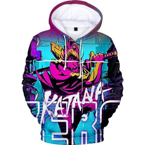 Katana ZERO 3D Prints Hoodies Women Men Fashion Long Sleeve Hooded Sweatshirt Hot Sale Casual Streetwear Clothes