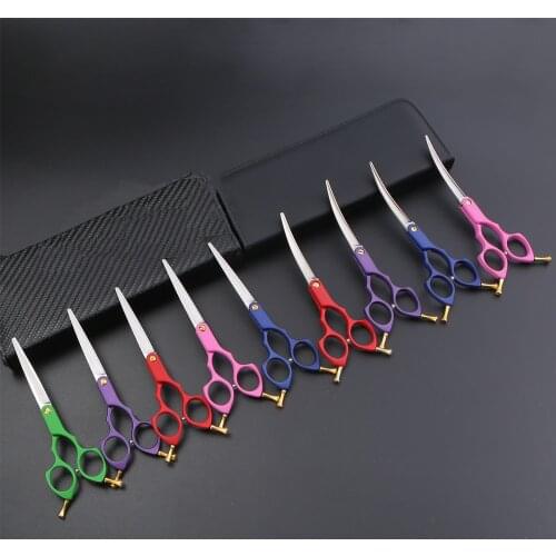 Stainless Steel Pet Grooming Scissors Dogs and Cats Haircut Shear Sharp Edge Scissors For Dogs Animal Barber Cutting Tool